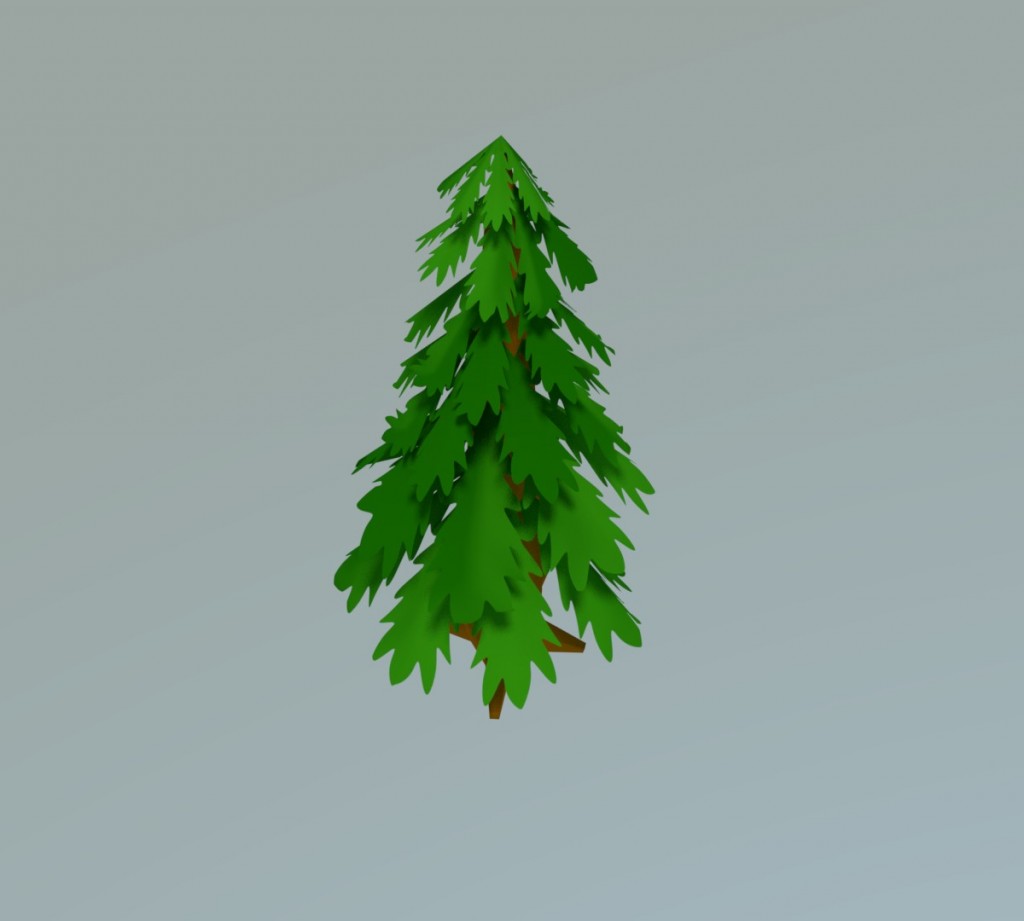 Low-Poly Toon Tree preview image 1